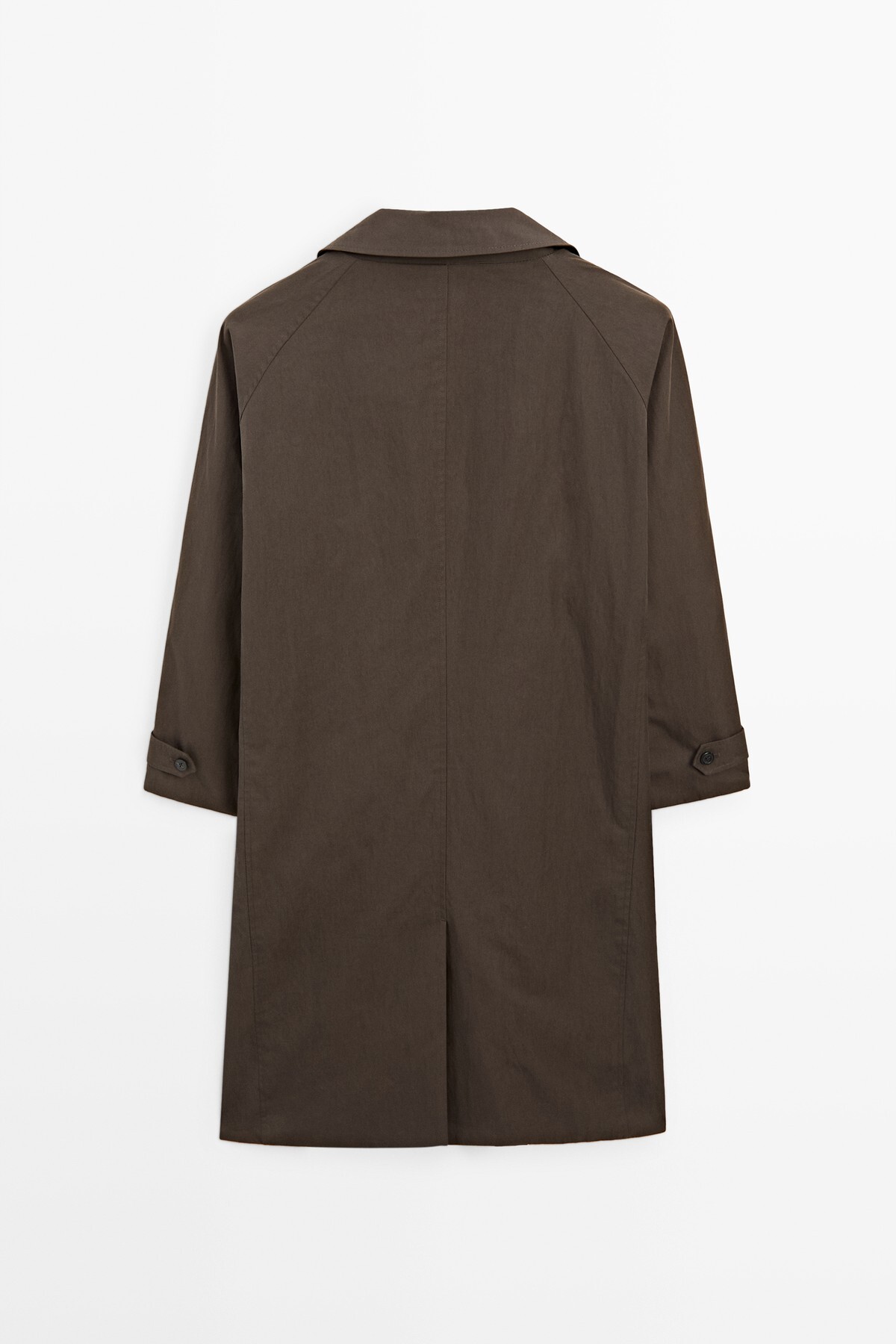 Massimo Dutti Uzun çift taraflı trençkot görsel 8