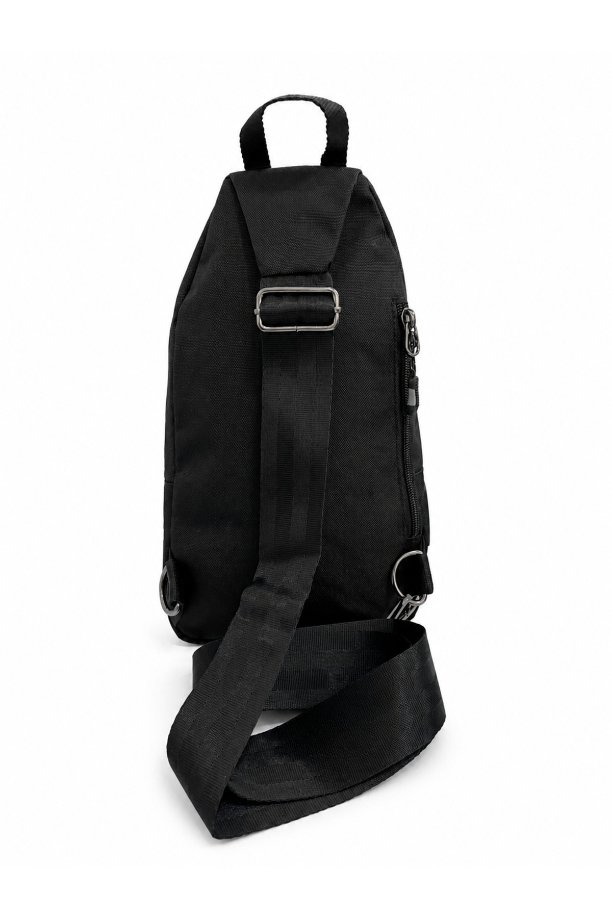 Sanmorris SEVENTEEN Unisex Orta Boy Çok Gözlü Çapraz Askılı Body Bag SİYAH-GRİ görsel 3