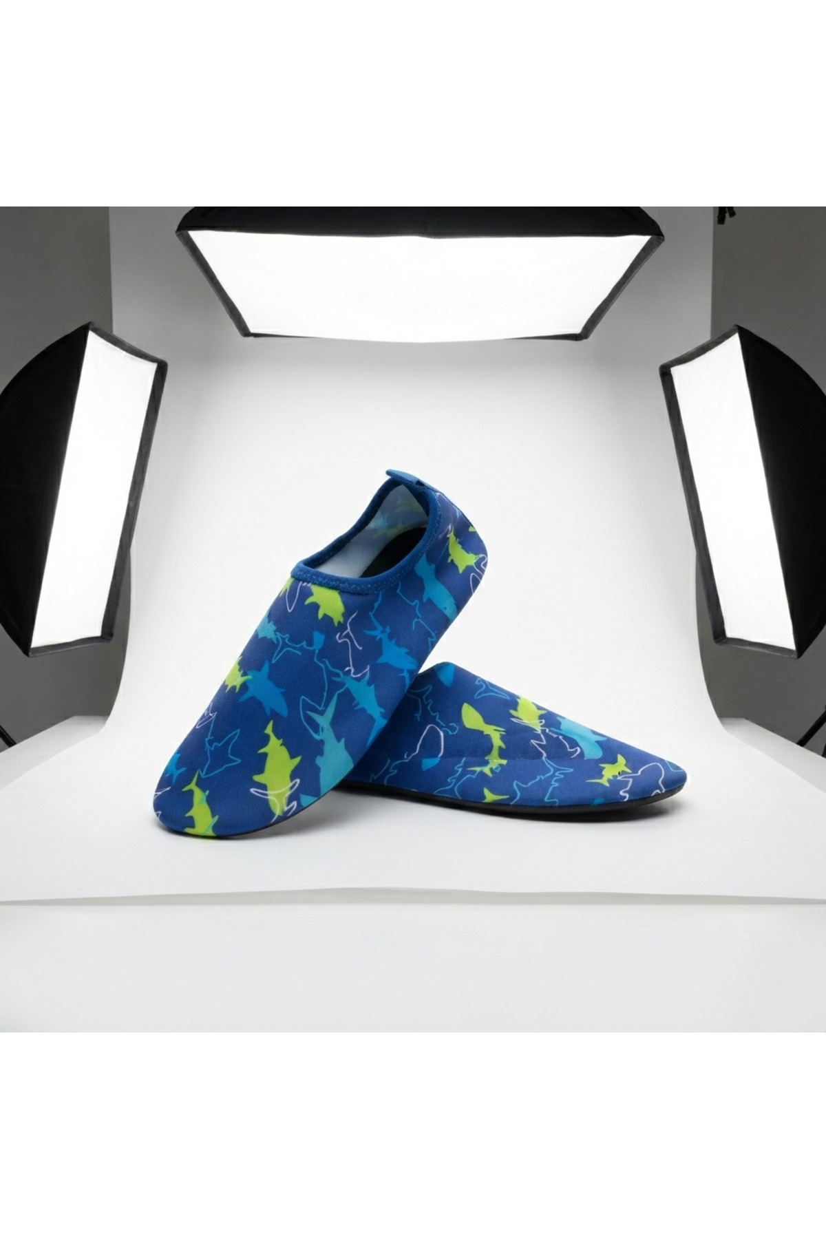 LAL's Deniz ve Havuz Ayakkabısı Kaydırmaz Aqua Shoes Hızlı Kuruyan Plaj Su Ayakkabısı Desenli görsel 5