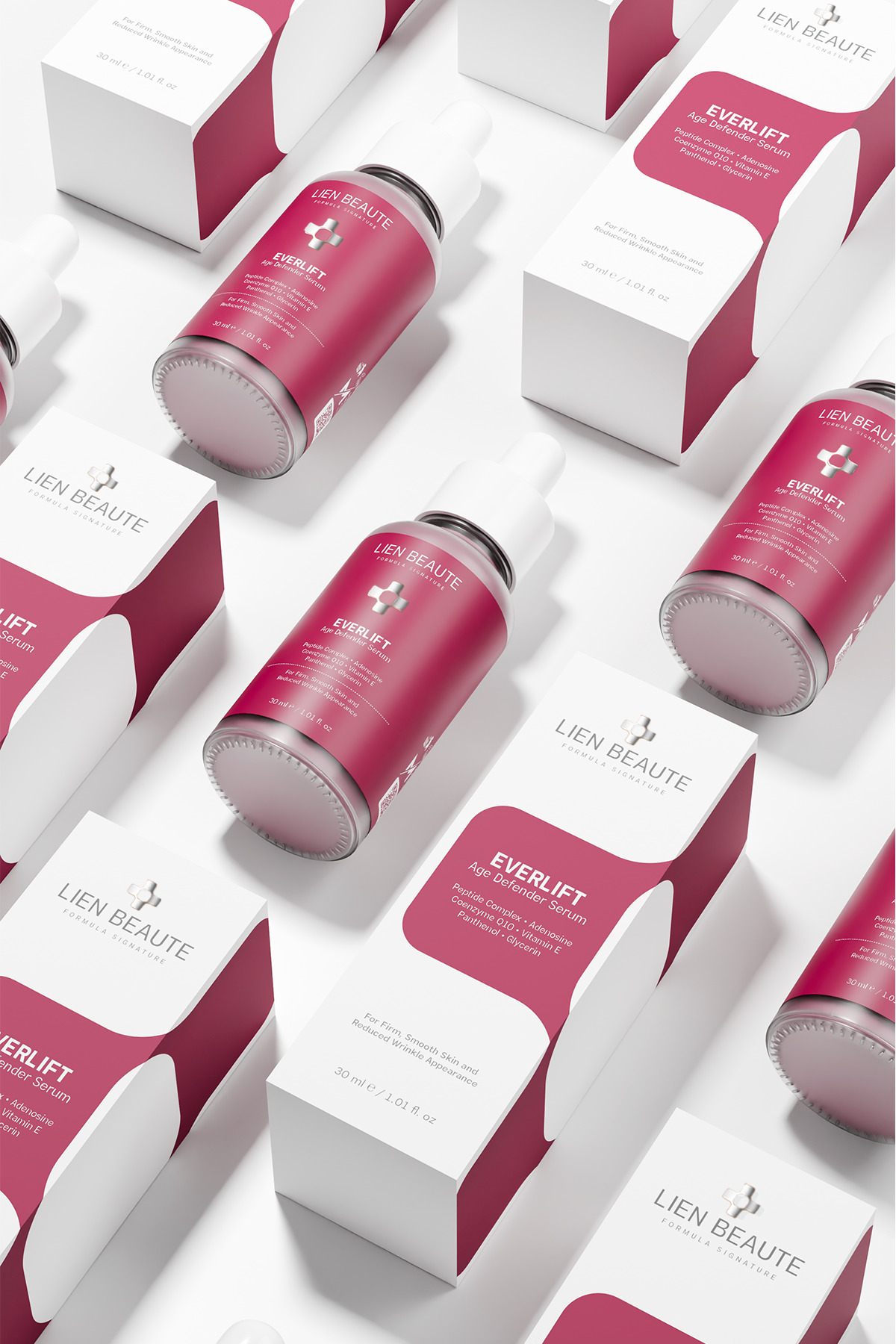 سرم تقویت کننده، حجم دهنده و احیا کننده ضد پیری و چین و چروک Everlift حاوی پپتیدها و کوآنزیم آدنوزین — everlift — تصویر 6 از 6