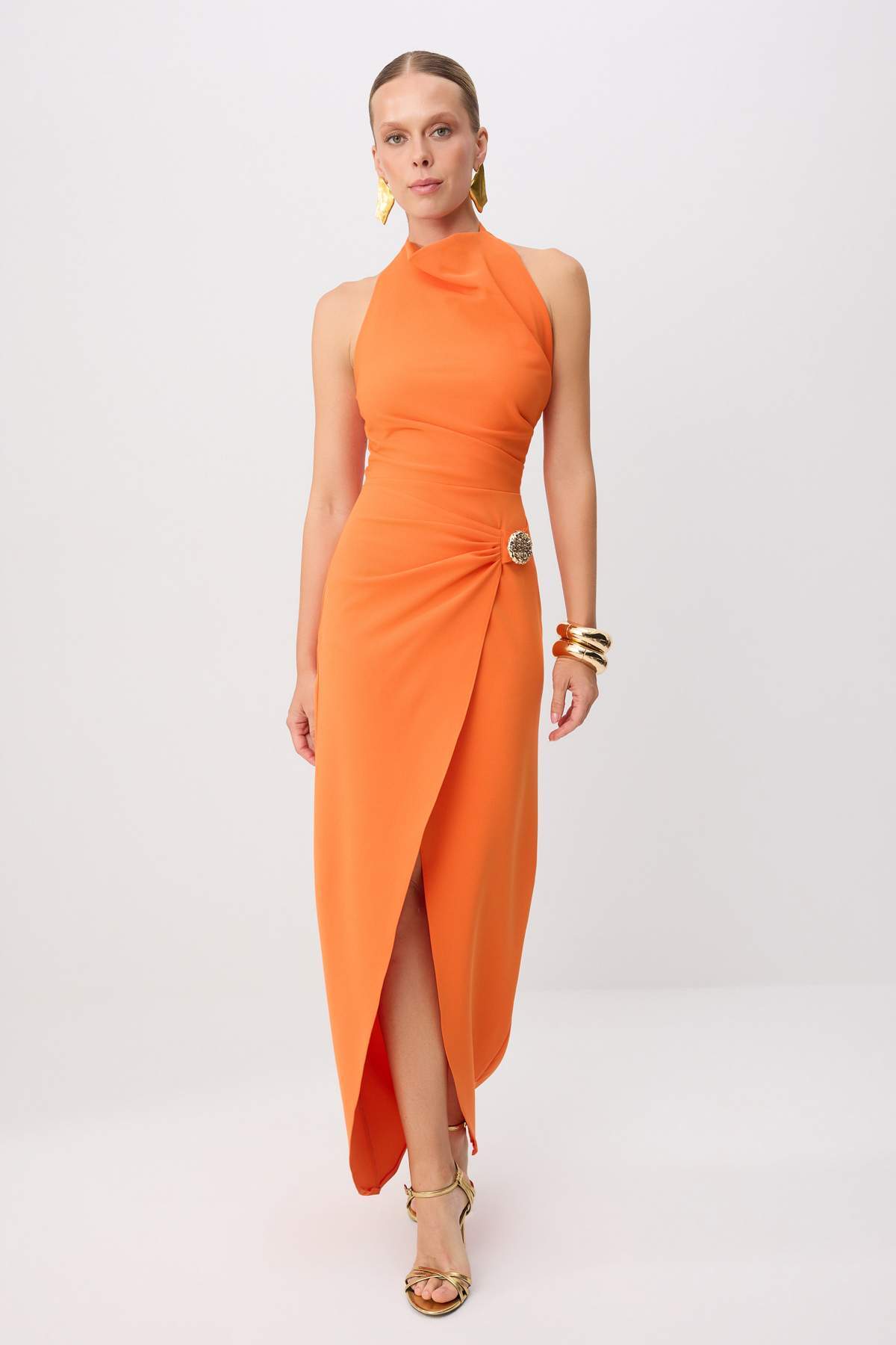 Trendyol Kollektion Orange-goldenes Accessoire mit detailliertem Schlitz und ...