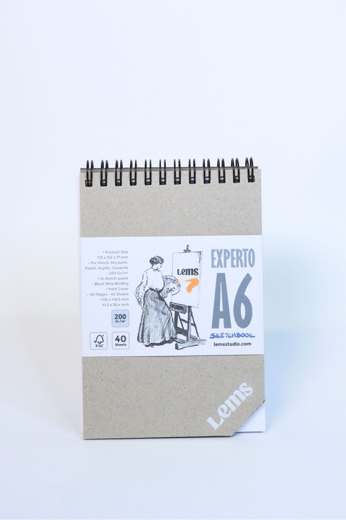 Lemsstudio Experto A5-a4-a6 Set Sketchbook 200gr Sert Kapak Eskiz