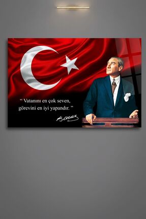 HMDS CONCEPT Mustafa Kemal Atatürk Tablosu , "Vatanını En Çok Seven Görevini ...