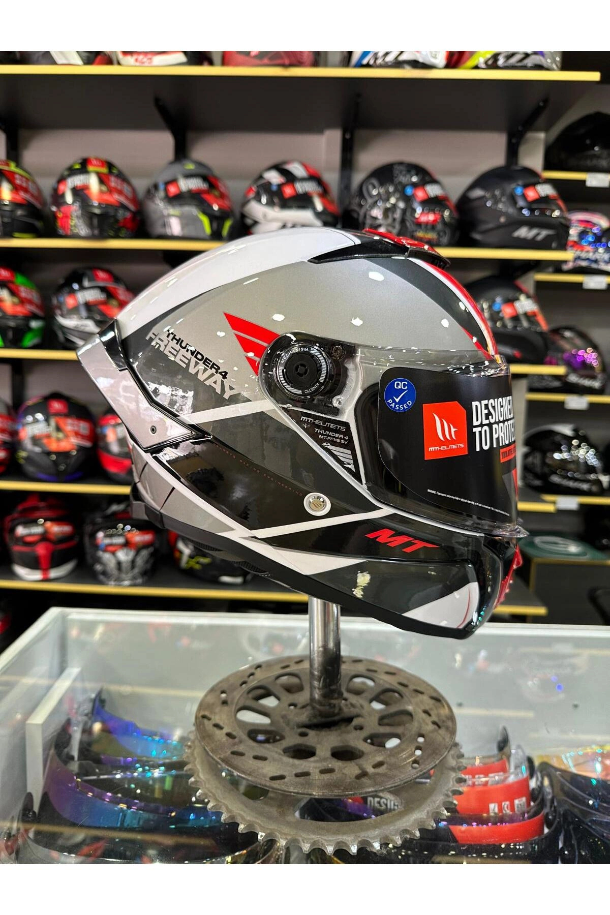 MT Helmets Thunder 4 SV Freeway A5 Parlak Kapalı Kask - Fiyatı