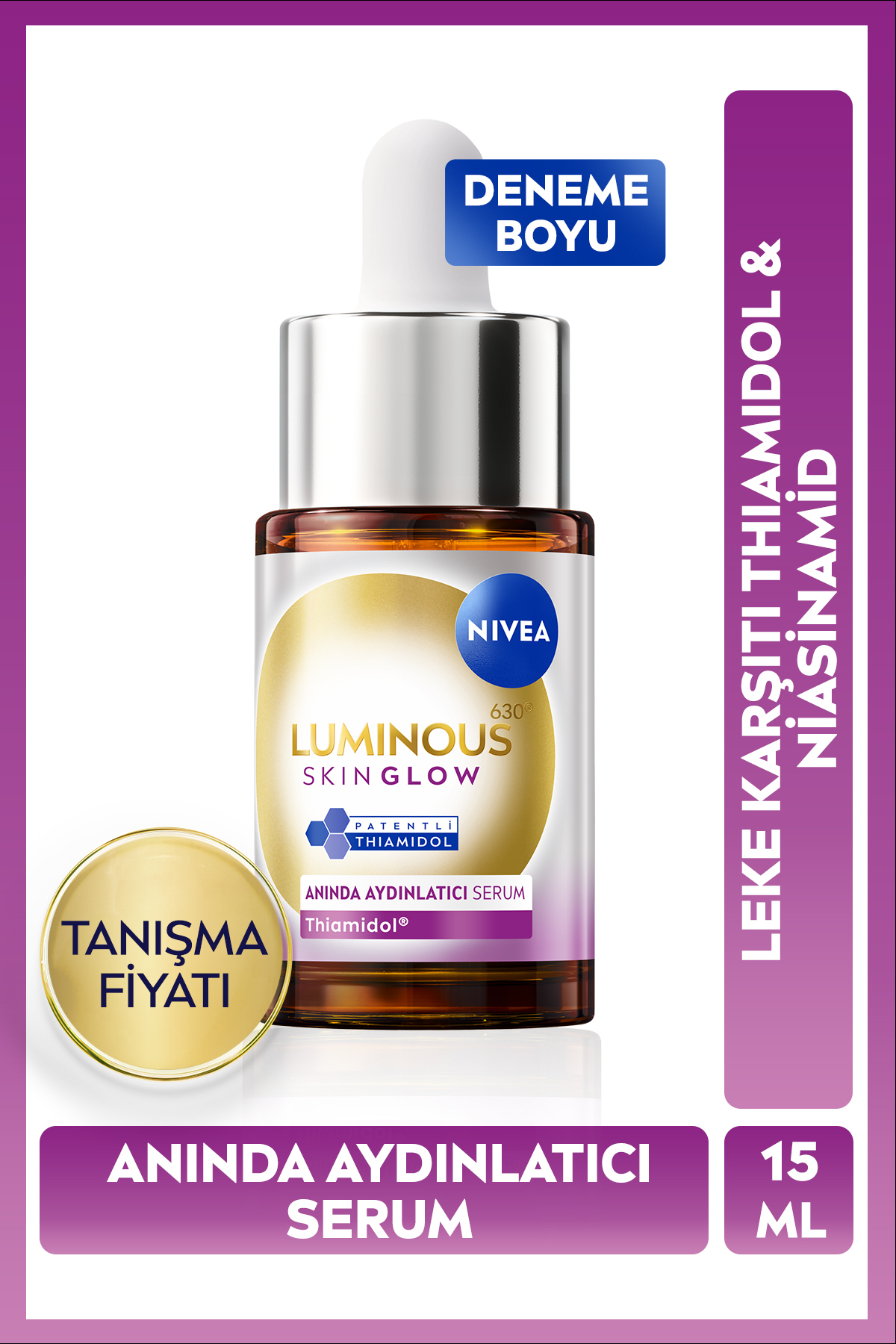 Luminous630 Skin Glow Anında Aydınlatıcı Serum Seti ve Peeling Etkili Tonik 100ml, Eşit Cilt Tonu — SET.NVE.1284 — تصویر 4 از 9