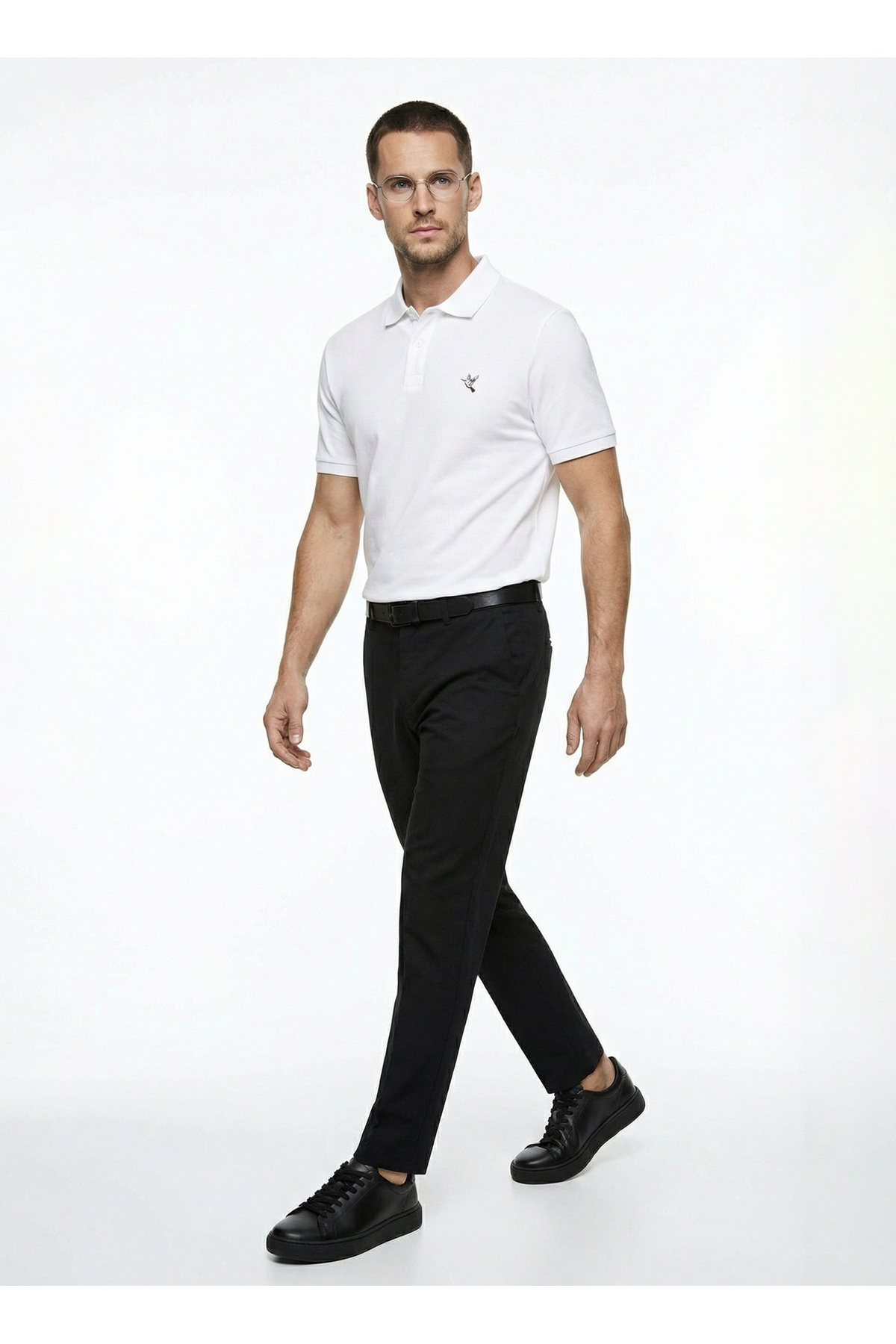 Fabrika Siyah Erkek Slim Fit Chino Pantolon F6SM-PNT 2501 — مشکی 5003328531