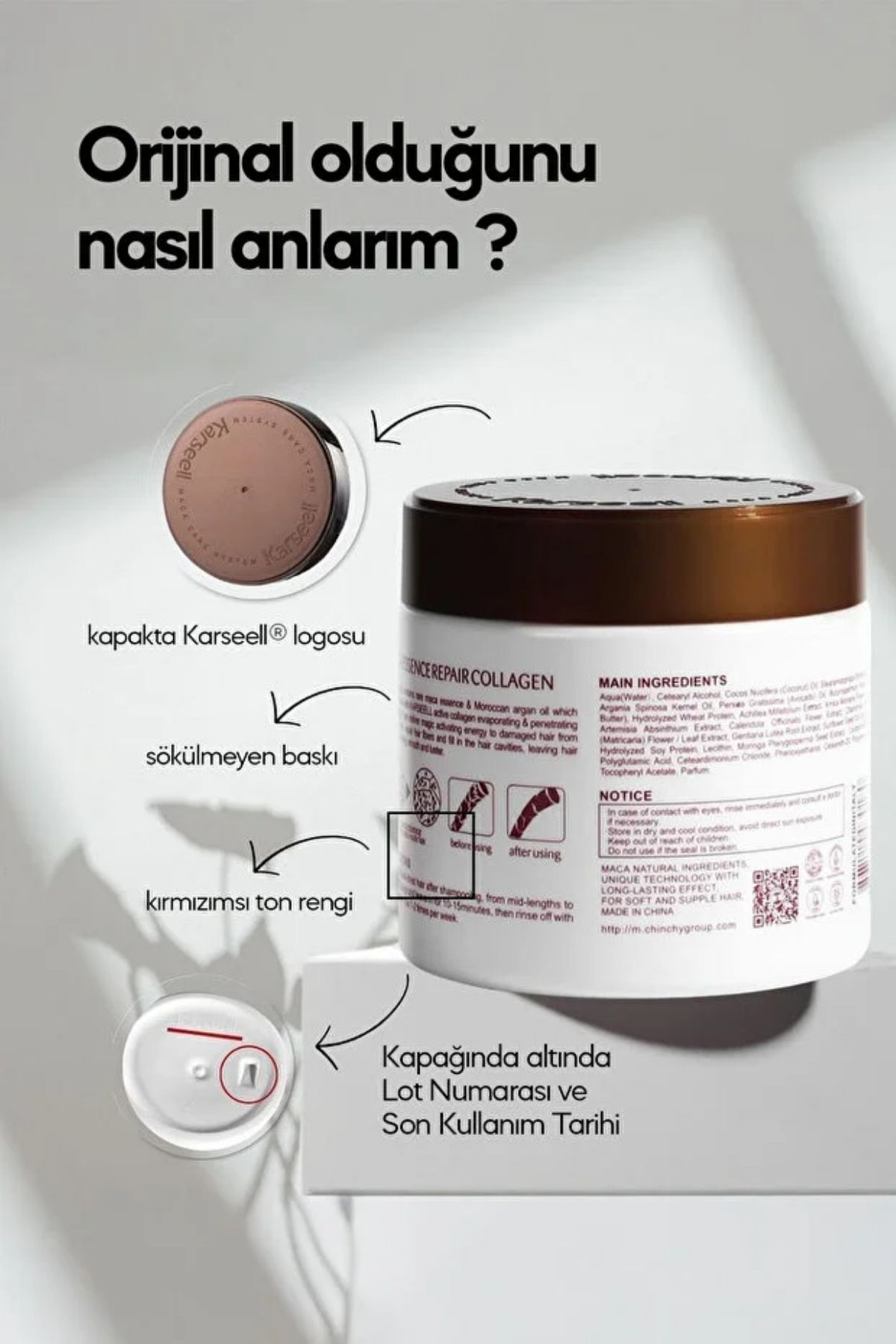 Maca Power Maca Essence Repair Collagen Yıpranmış Saçlar İçin Onarıcı Saç Maskesi 500 ml — TYCC3304E6588CF88D799E100 — تصویر 3 از 6