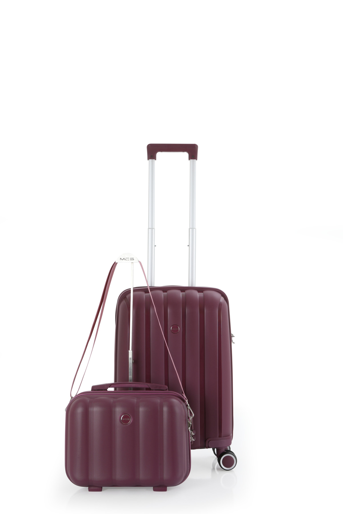 MÇS Polypropylene 2-Piece Suitcase Set Cabin & Makeup V305