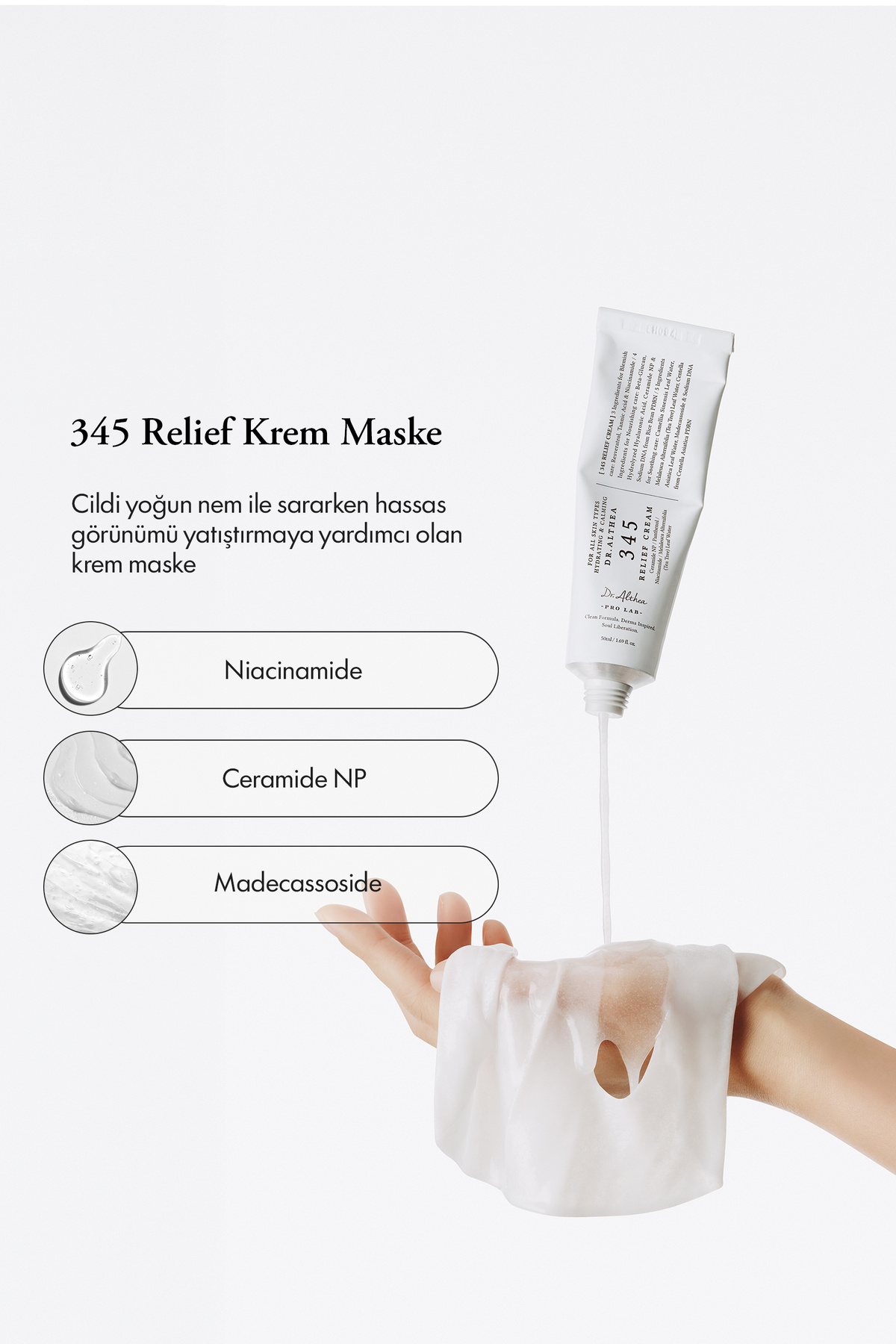 Dr. Althea 345 Relief Cream Mask 4'lü | Akne Sonrası Çay Ağacı