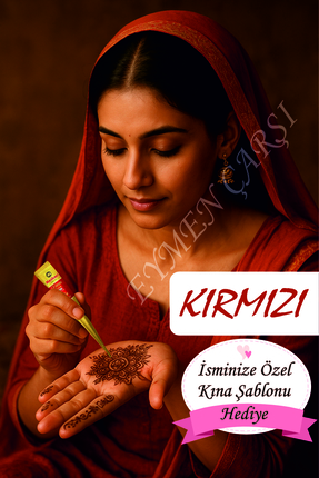EYMEN ÇARŞI /Koni Hint Kınası Kırmızı/El ve Vücut Kınası/Hint Kınası 40 gr