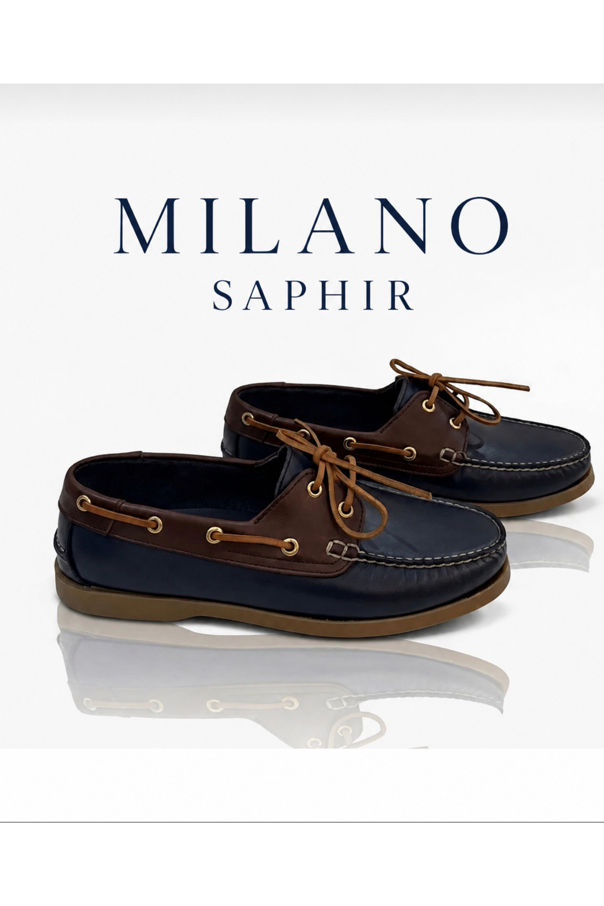Milano Saphir Erkek Günlük loafer ayakkabı hakiki deri bağcıklı görsel 6