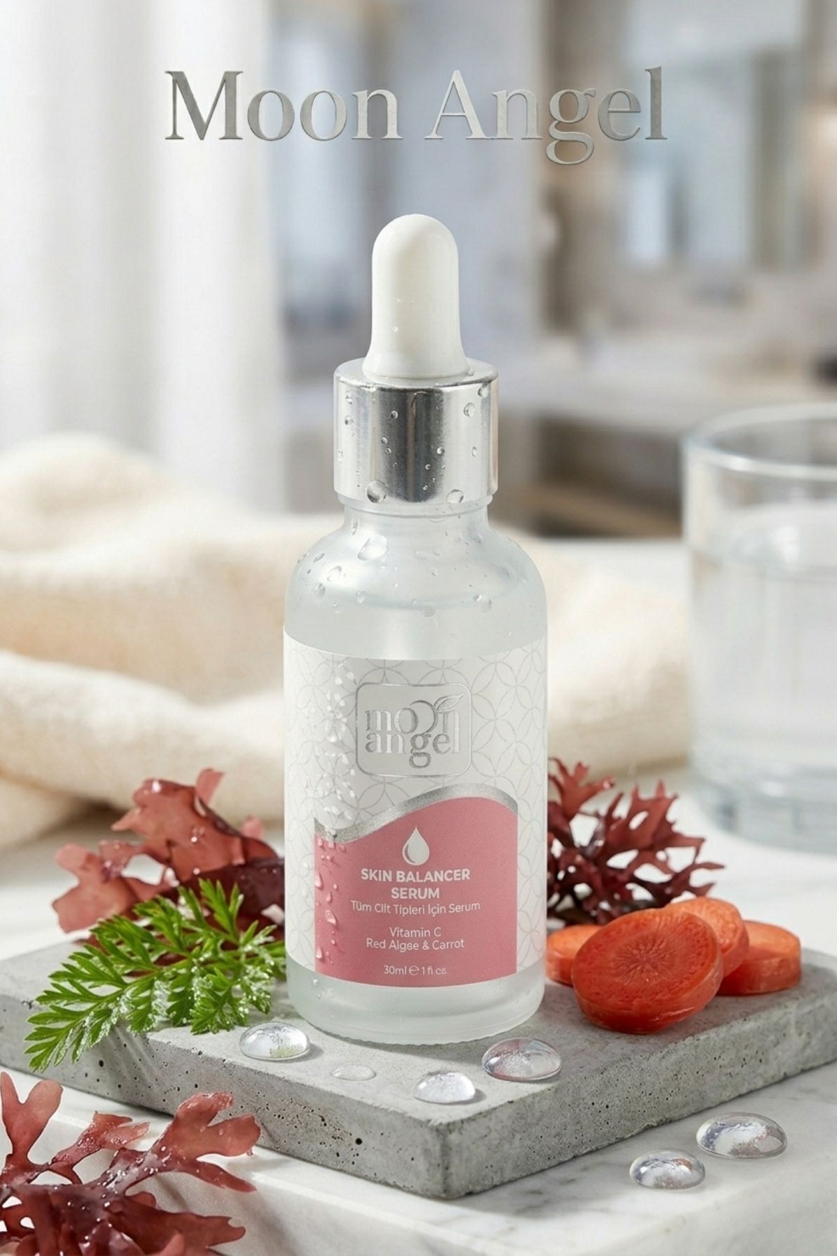 Skın Balancer Serum 30 ml Tüm Cilt Tipleri İçin Nemlendirici & Cilt Dengeleyici Yüz Serumu (Vitamin C + Kırmızı Alg) — görsel 5 · 8685218400358