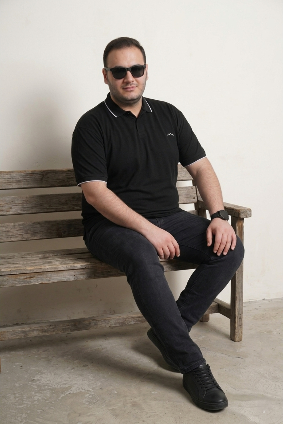 LOADER Büyük Beden Polo Yaka T-Shirt görsel 4