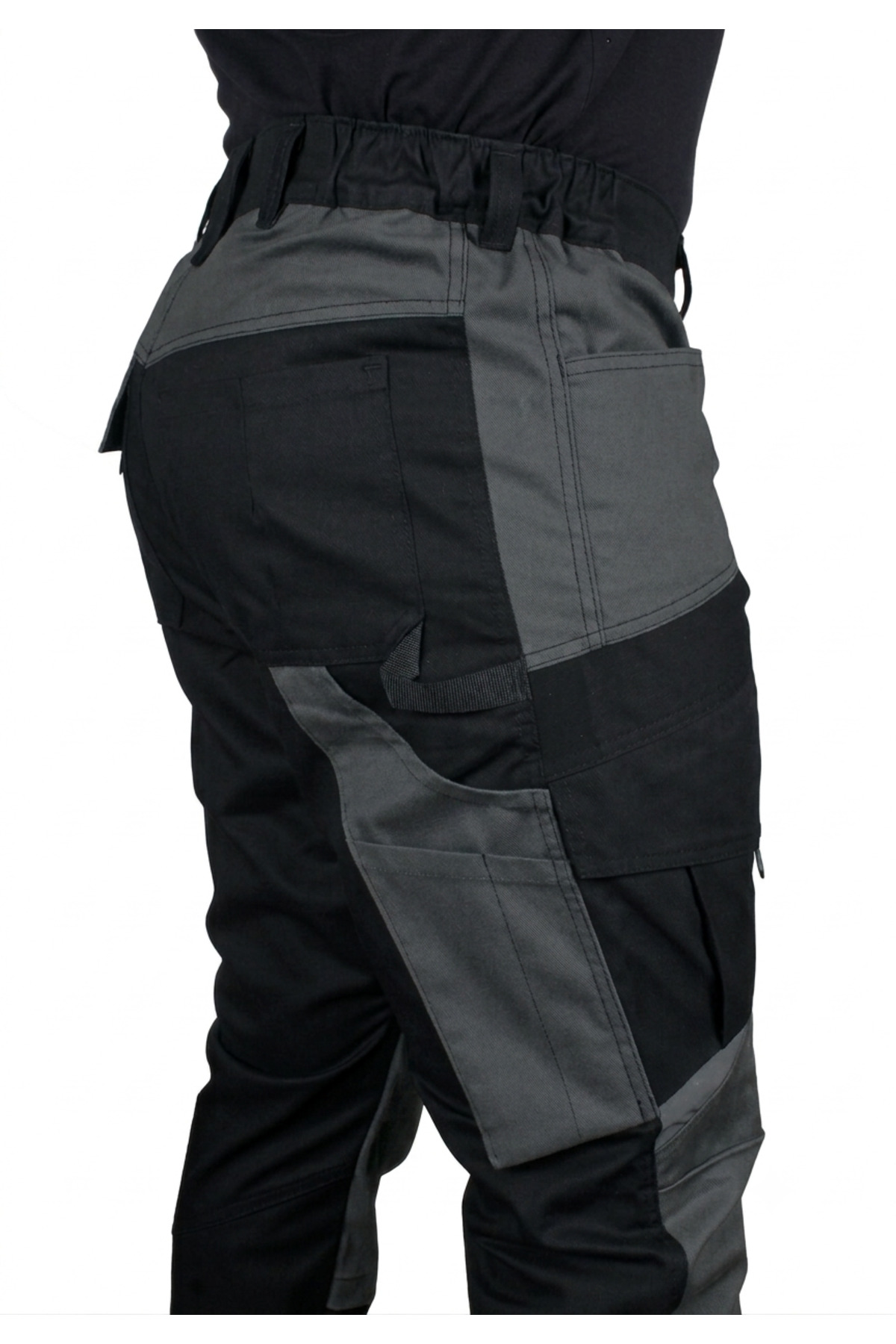 İş Pantolonu Madrid Model 10 Cepli Full Likralı Diz Destekli siyah — رنگارنگ Pantolon01 — تصویر 5 از 7