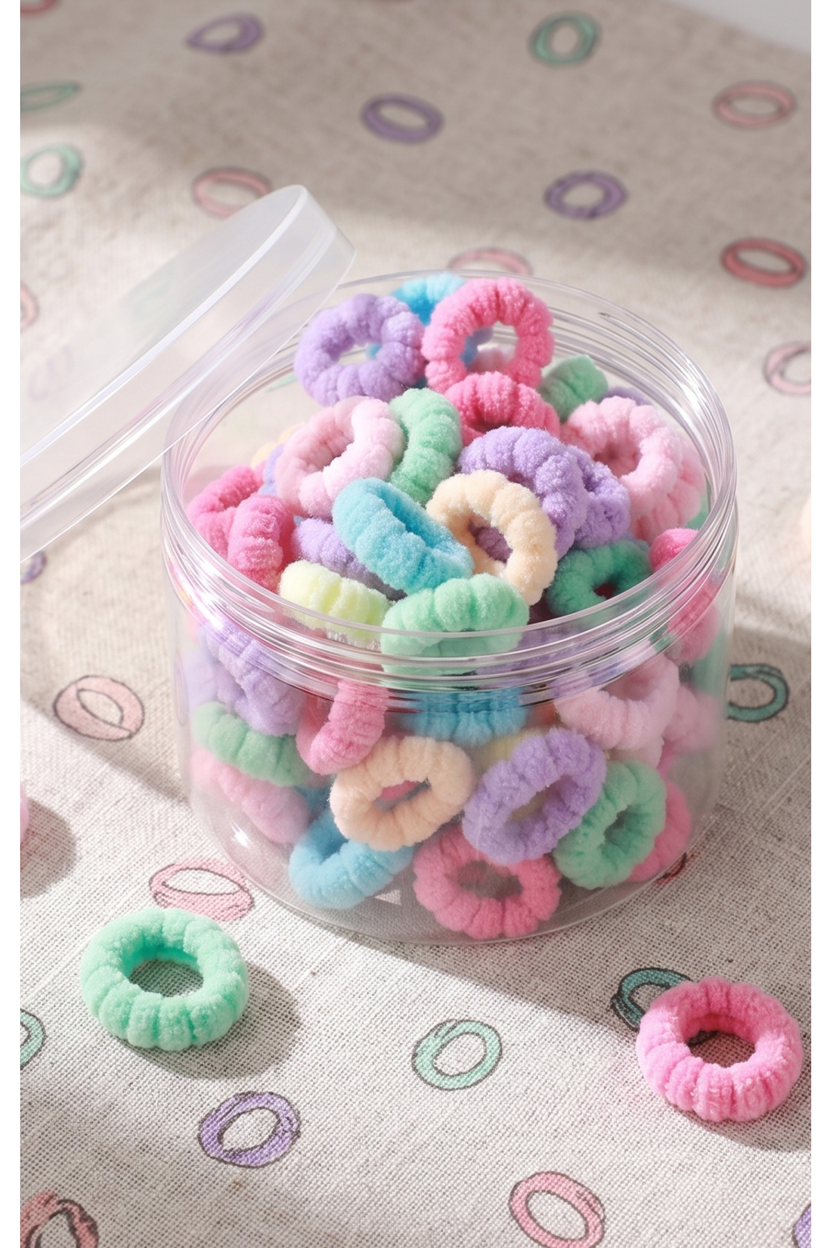 Tiny Soft Rubber Buckle Set Baby Buckle 100pcs
