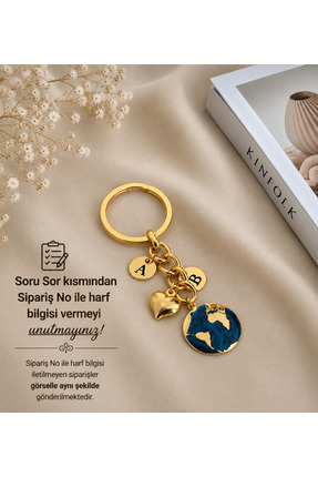 Elvia Atelier Harfli Dünya Anahtarlık (1 ADET)