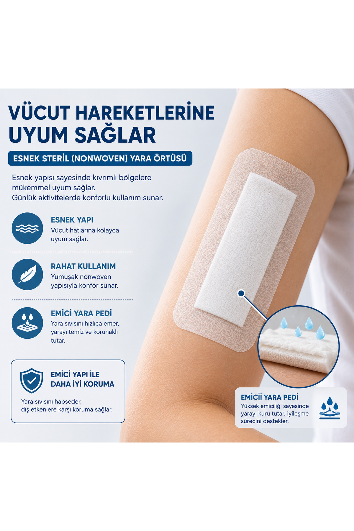 ゆらら ×15枚 Octacare Esnek Yara Örtüsü 9cm x15cm (25 adet ) - Fiyatı, Yorumları