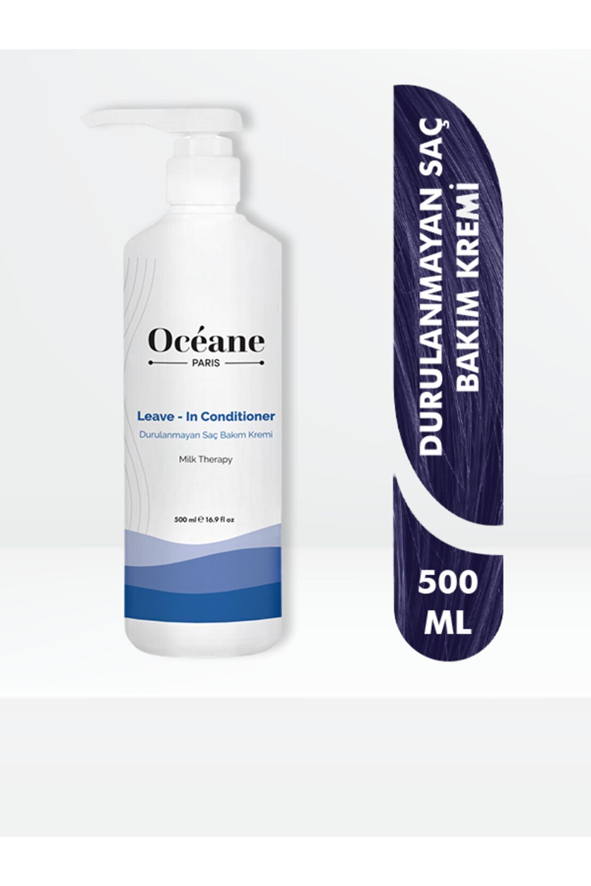 Durulanmayan Besleyici Ve Onarıcı Saç Bakım Kremi 500 ml - Leave - In Conditioner Milk Therapy Claris kürek saç fırçası HEDİYEMİZDİR — 4