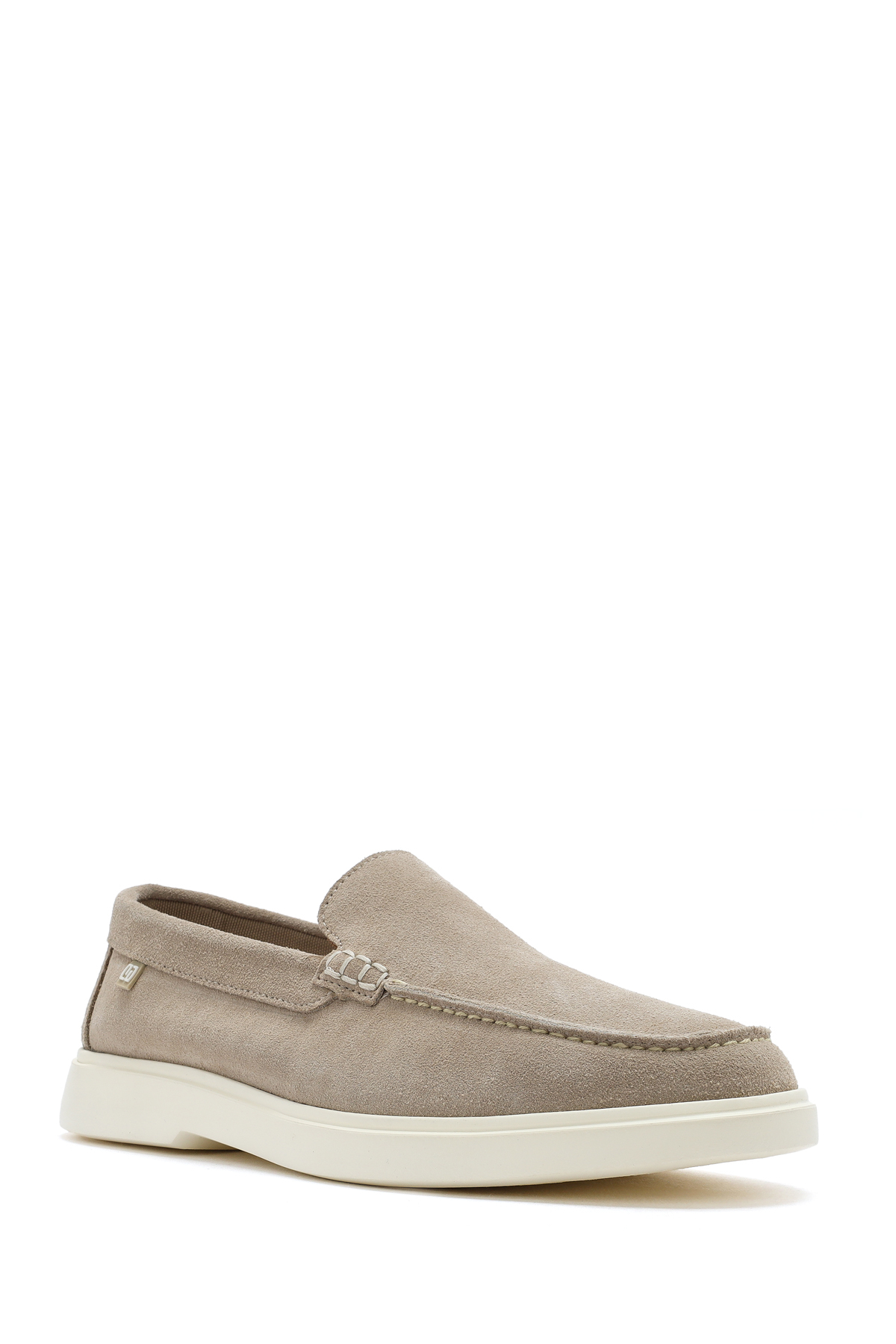 Derimod Erkek Bej Süet Deri Casual Loafer 26SFD707610 görsel 7