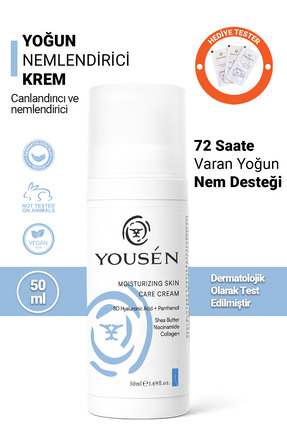 Yousen Donuk Ve Kuru Ciltler Için Yoğun Nemlendirici Yüz Kremi 8D Hyaluronik ...
