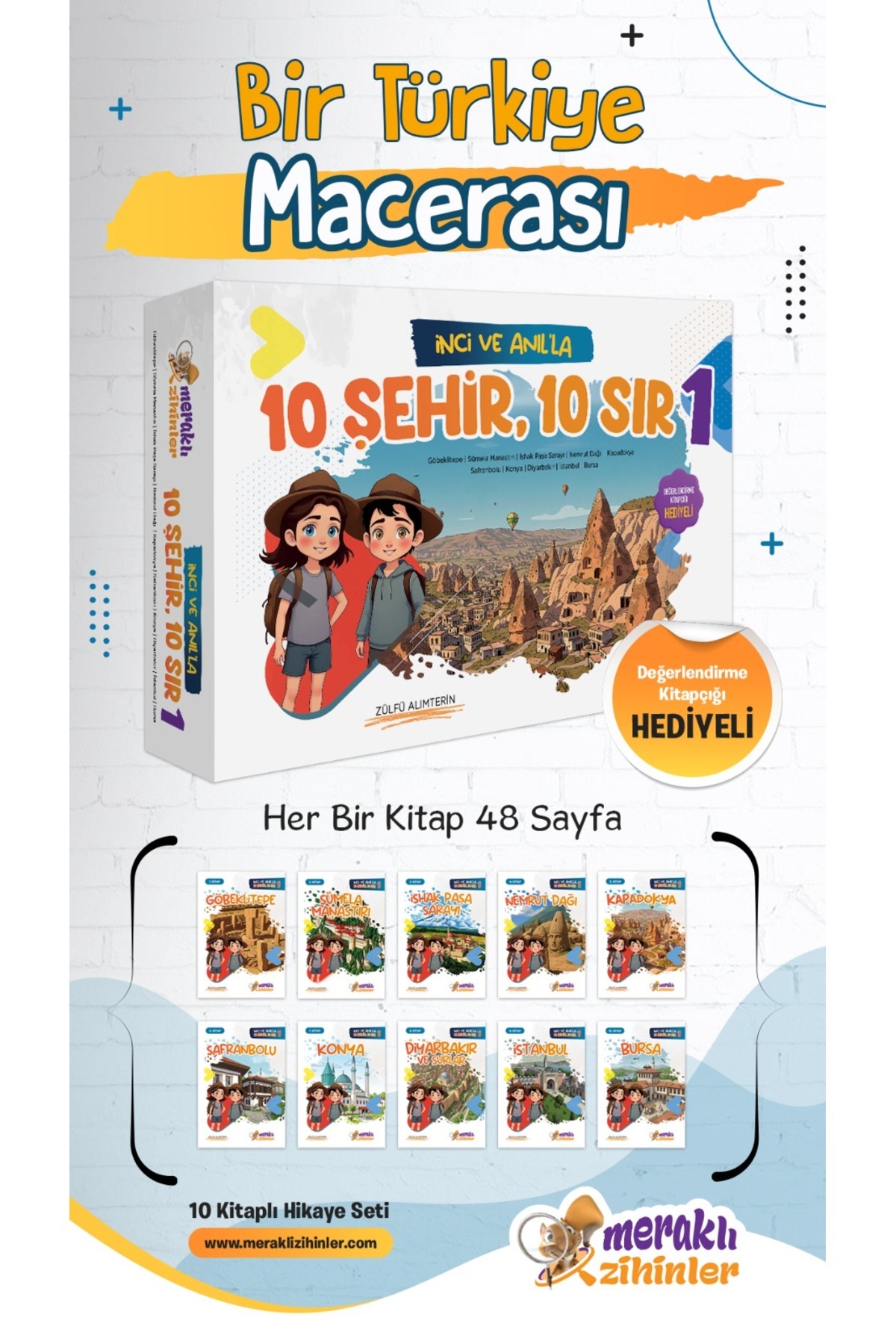 meraklı zihinler İNCİ VE ANIL'LA 10 ŞEHİR 10 SIR - Fiyatı, Yorumları