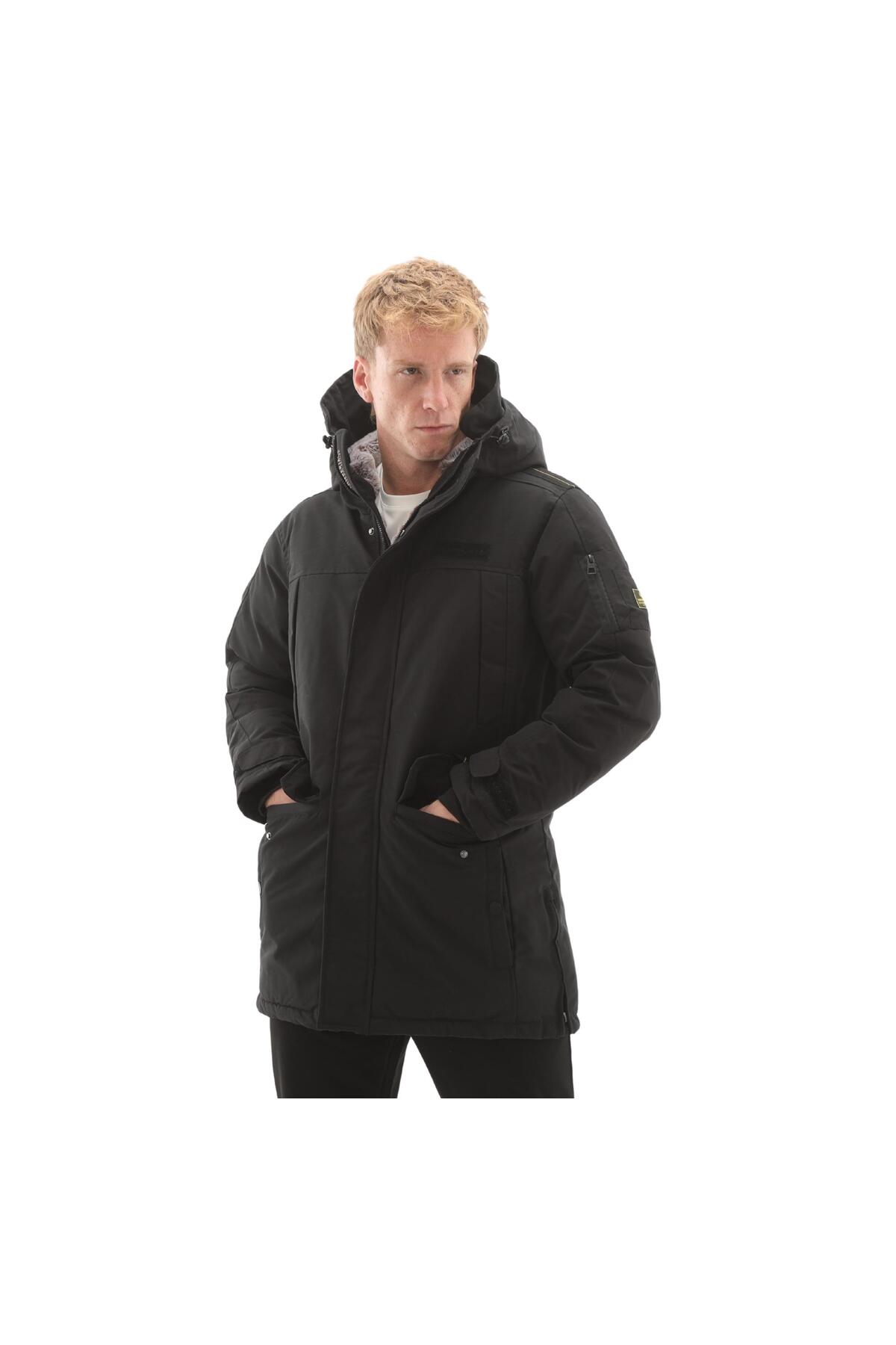 lumberjack 102024162-R 5W Ml Enıgma 3Le-86 5Pr Erkek Mont Siyah görsel 5