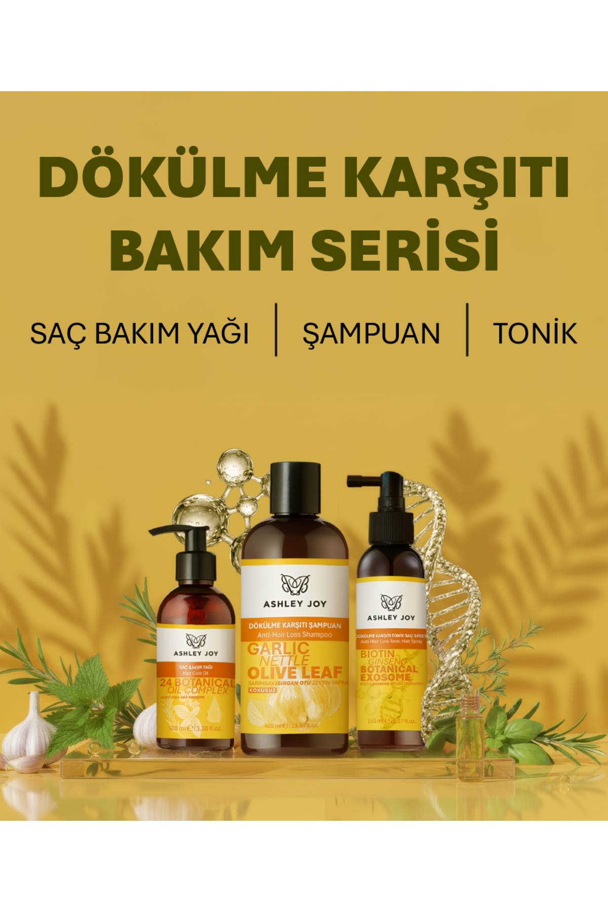 Dökülme Karşıtı Keratin Ve Kafein Içeren Sülfatsız Güçlendirici Şampuan 400 ml X3 Set — AJ.10.00039 — تصویر 8 از 8
