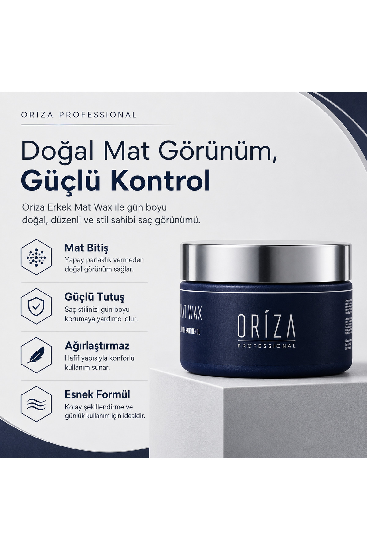 واکس مات مردانه | ظاهری طبیعی و ماندگاری قوی — ORZ-MEN-WAX — تصویر 4 از 6