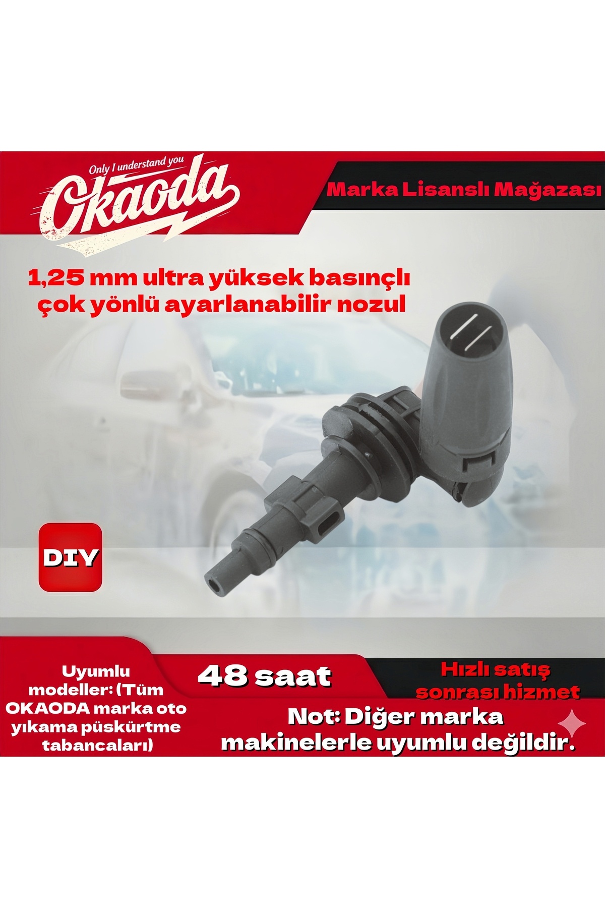Versatile nozzle (1.25 MM) high pressure