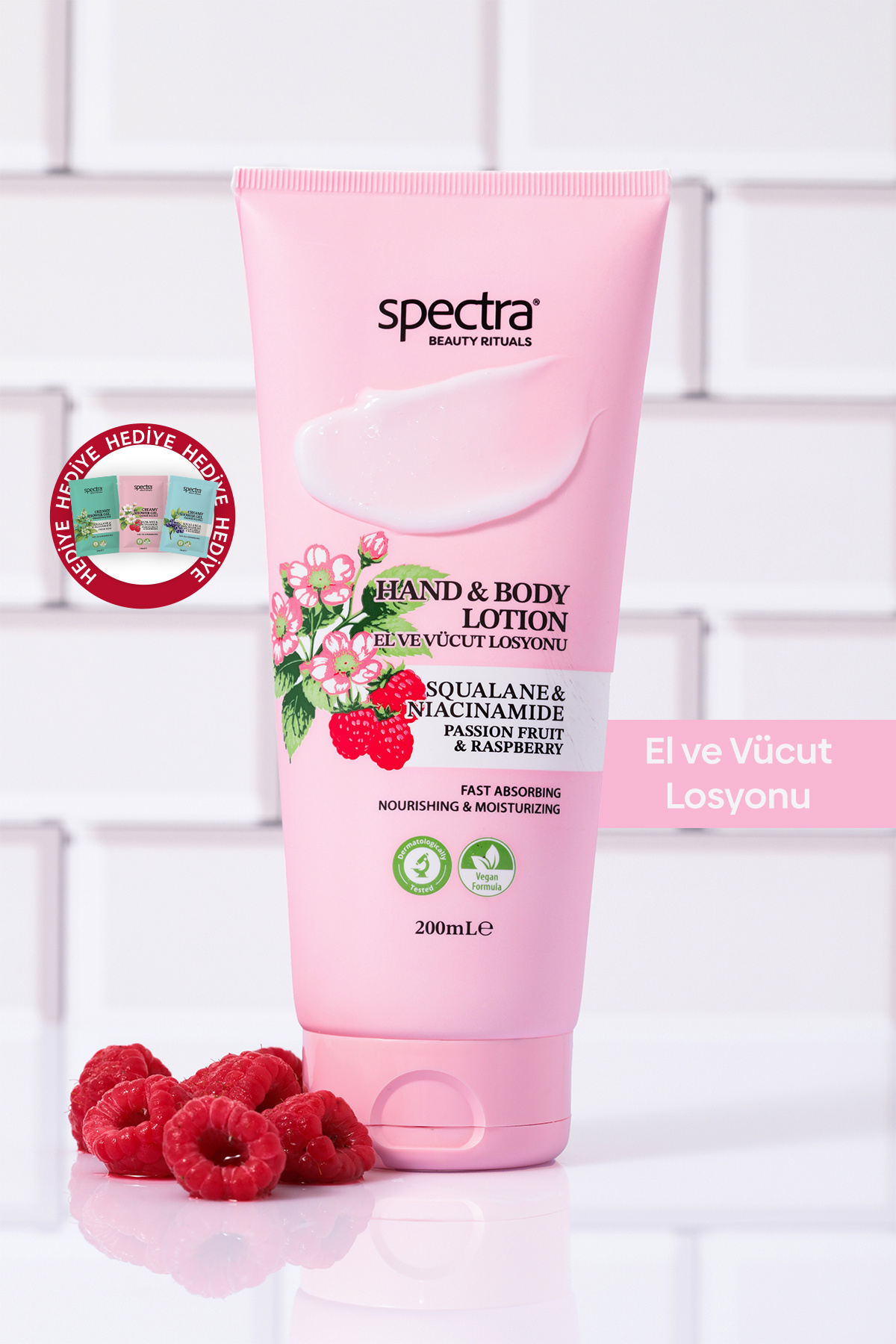 Spectra Care Nemlendirici ve Canlandırıcı Vegan El ve Vücut Losyonu -Raspberry&Passion Fruit- 200 ML — ece86c0a-1508-518b-a2e8-8b5ce7c9c05c