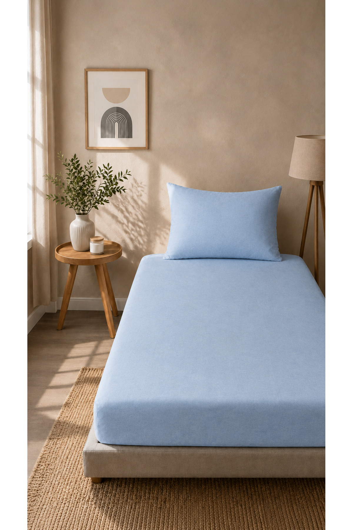 Boreas Home Udoban Ranforce set jednostruke plahte i jastučnice 100x200 cm pl...