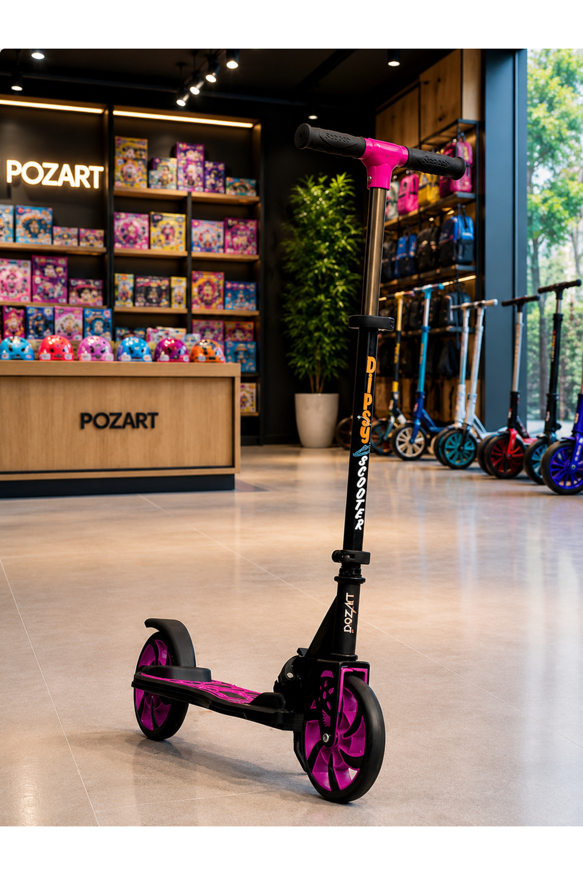 Scooter Y Dipsy 2-wheel Park with Stand 3-stage 100kg Carrying Capacity Can Use 8 Years and Above