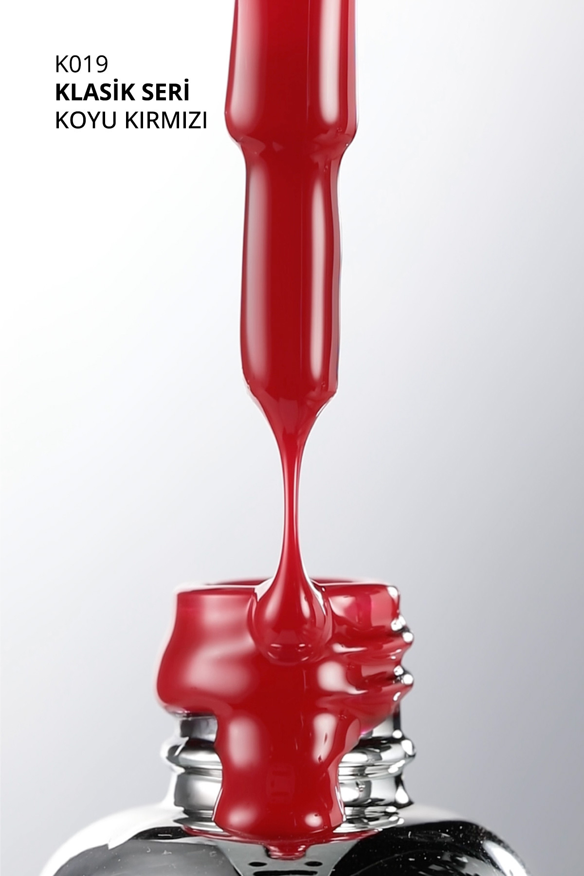 Kalıcı Oje K019, Koyu Kırmızı, 10 ml — قرمز 8860101A01S09K019 — تصویر 7 از 8