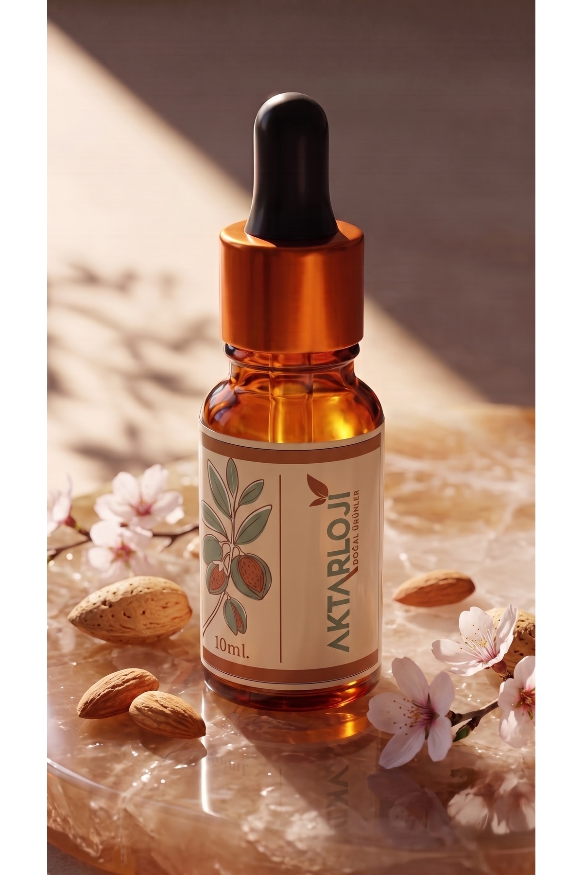 Tatlı Badem Yağı 10 ml / Soğuk Sıkım / %100 Saf Ve Doğal / Sweet Almond Oil — A1-Tatlı-Badem-yag-10 — تصویر 4 از 7