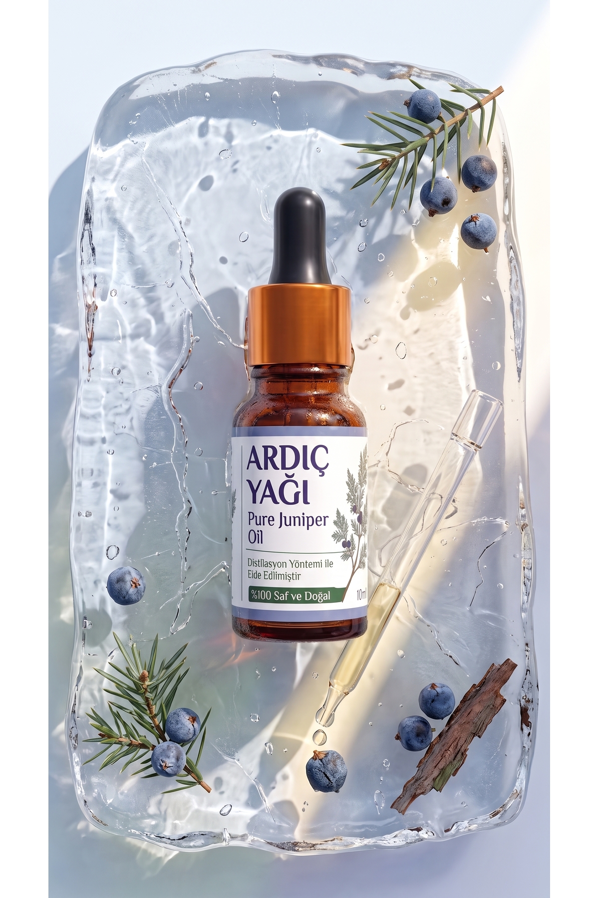 Ardıç Uçucu Yağı 10 ml / %100 Saf Ve Doğal / Juniper Berry Oil — A1-Ardıç-yag-10 — تصویر 5 از 8