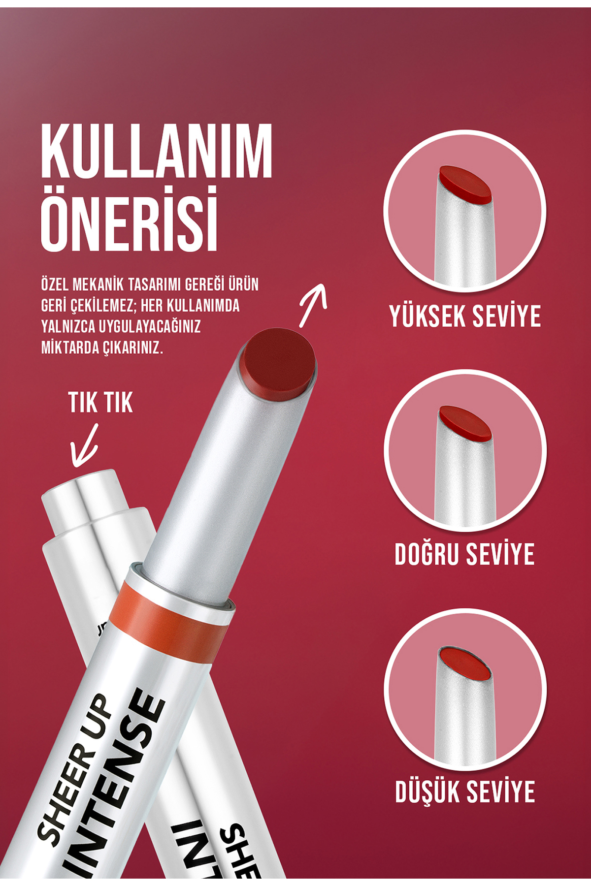 رژ لب ژله‌ای با بافت کرمی و براق Sheer Up Intense - 004 Golden Edit
