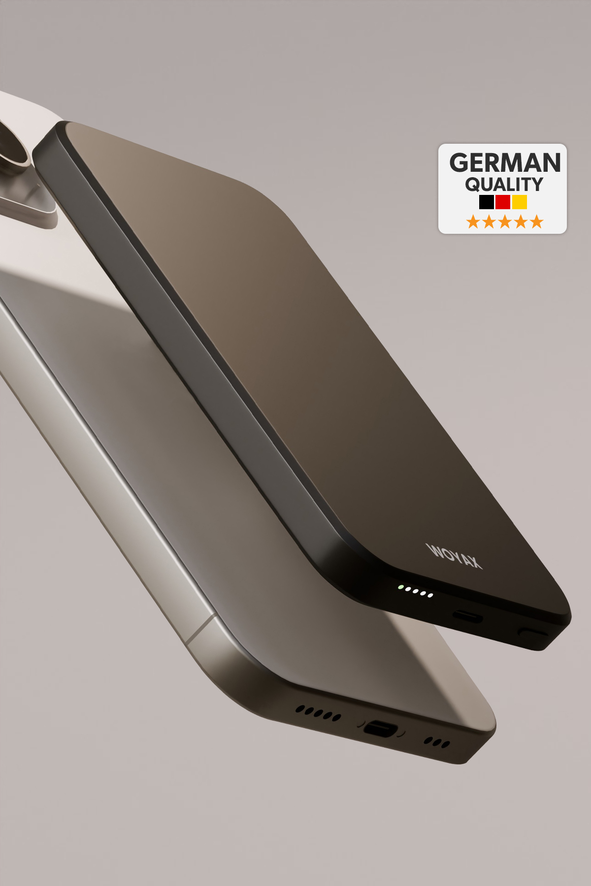 woyax Magsafe Powerbank 5000mAh Slim Hızlı Taşınabilir Batarya iPhone 11 12 13 14 15 16 17 Pro Max Samsung
