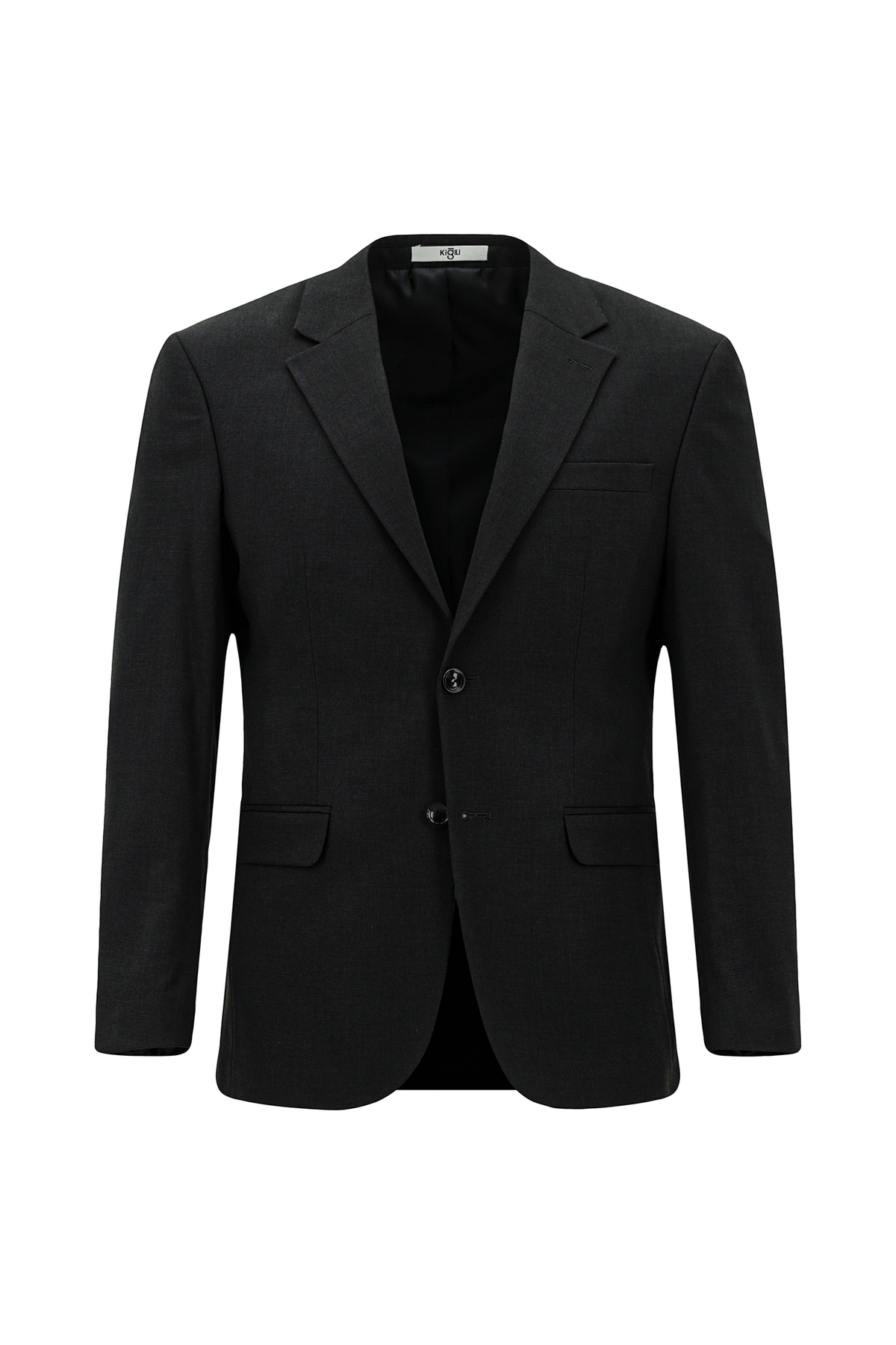 7 Drop Slim Fit Dar Kesim Desenli Takım Elbise — مشکی KSSZ1E70AR005 — تصویر 2 از 5