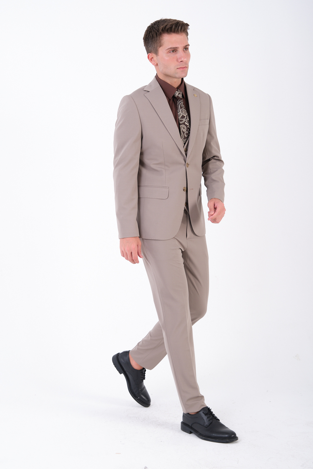 The Tailor Classics Erkek 3'lü Takım Elbise - Erkek Ceket Pantolon Yelek görsel 7