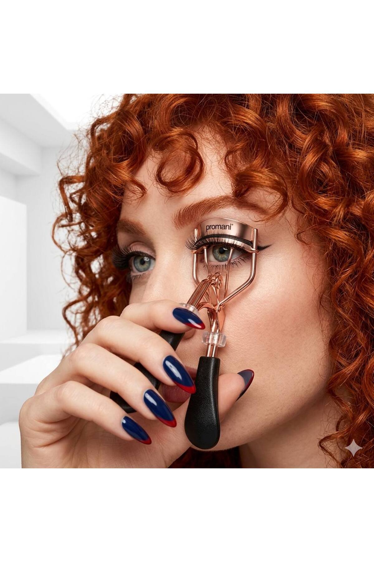 Rose Gold Profesyonel Kirpik Kıvırıcı - Yedek Pedli ve Şık Saklama Kutulu Lüks Kirpik Şekillendirici — فلزی MRE-LUX-29 — تصویر 2 از 7