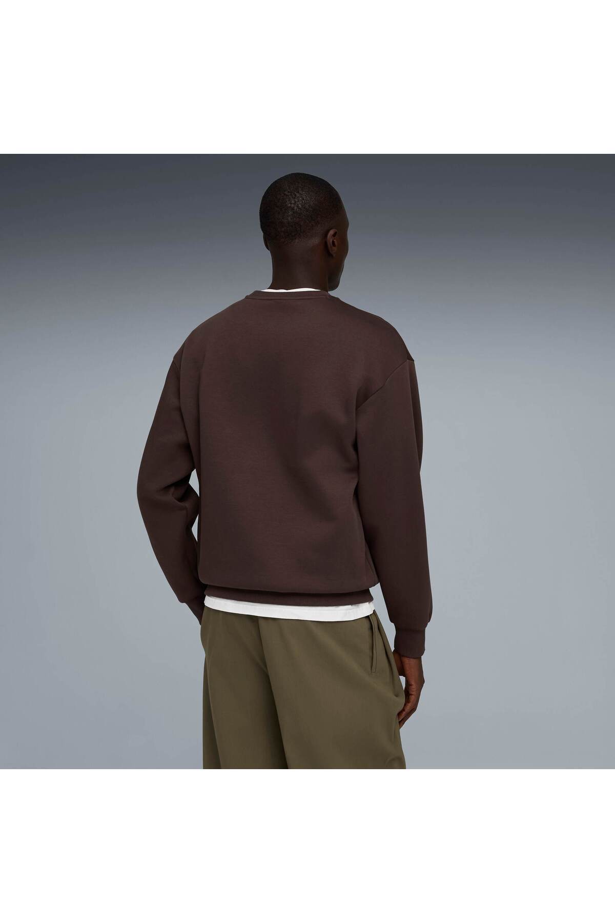 Puma ESSENTIALS Elevated Cat Logo Erkek Geniş Kesim SWEATSHIRT görsel 3