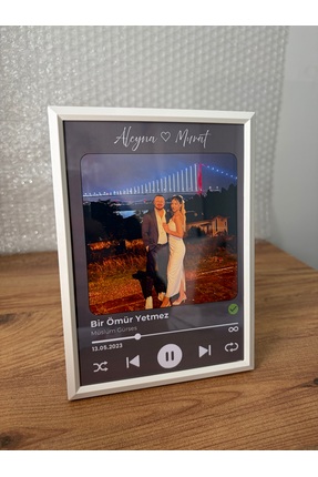 Zemora Jewelry Zemora Kişiye Özel Spotify Tasarımlı Fotoğraf Çerçevesi – Sevg...