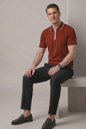 Zivikan Erkek Polo Yaka Triko T-shirt
