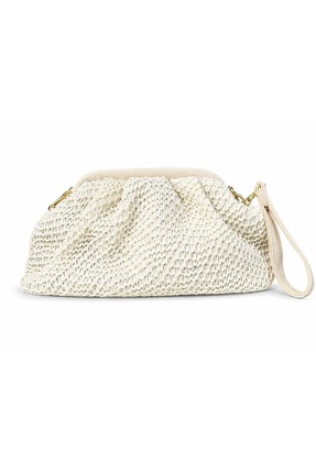 PaminBags Aksesuar Örme Kumaşlı Burslu Zincirli Çanta PMN0031
