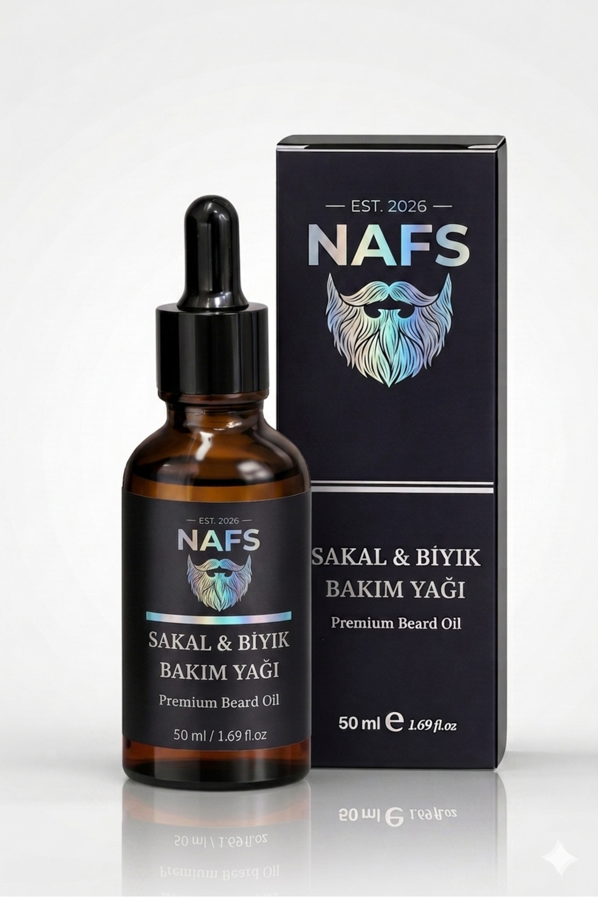 NAFS For Men Sakal & Bıyık Bakım Yağı 50 ml – Yoğun Besleyici, Yumuşatıcı Beard & Mustache Care Oil — sakal-serumu-yağı-NAFS