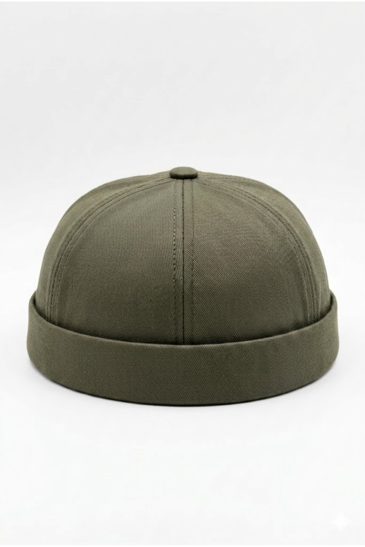 Belifanti Collection Haki Docker Cap Ayarlanabilir HipHop Sipersiz Retro Takke Şapka görsel 2