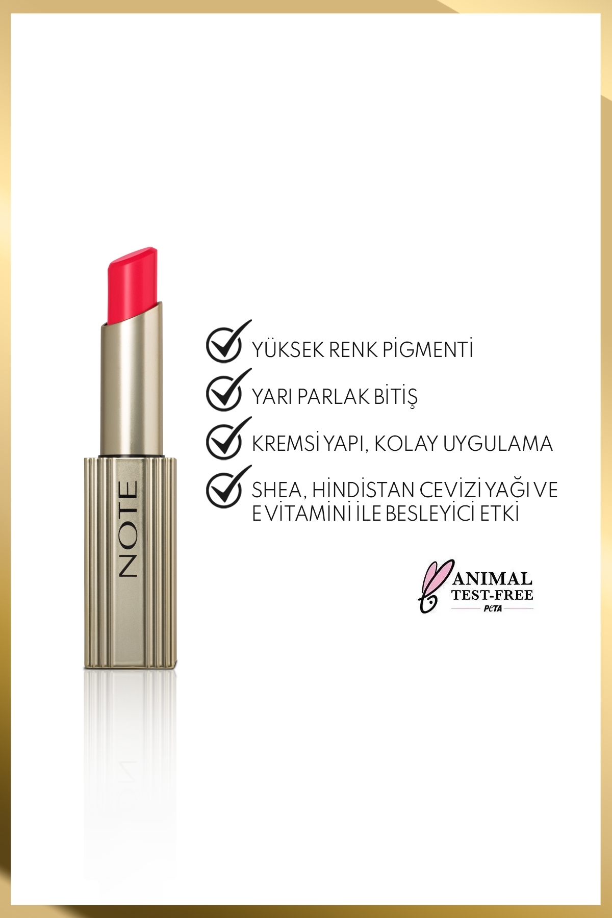 رژ لب ابریشمی Aura، رژ لب نیمه براق کرمی شماره 10، قرمز Timeless، قرمز — قرمز LST AURA SILK — تصویر 3 از 5
