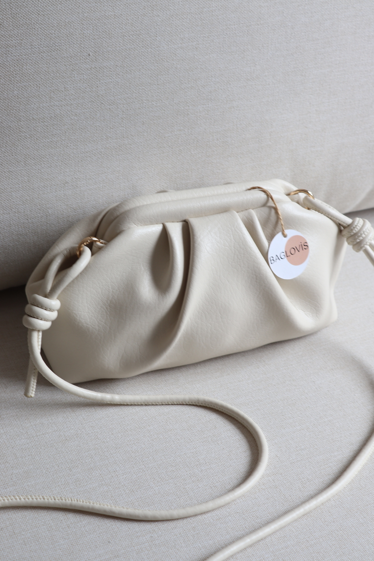 Women Scholarship Mini Handbag Vintage Style Modern Pouch Shoulder Bag Knot Strap