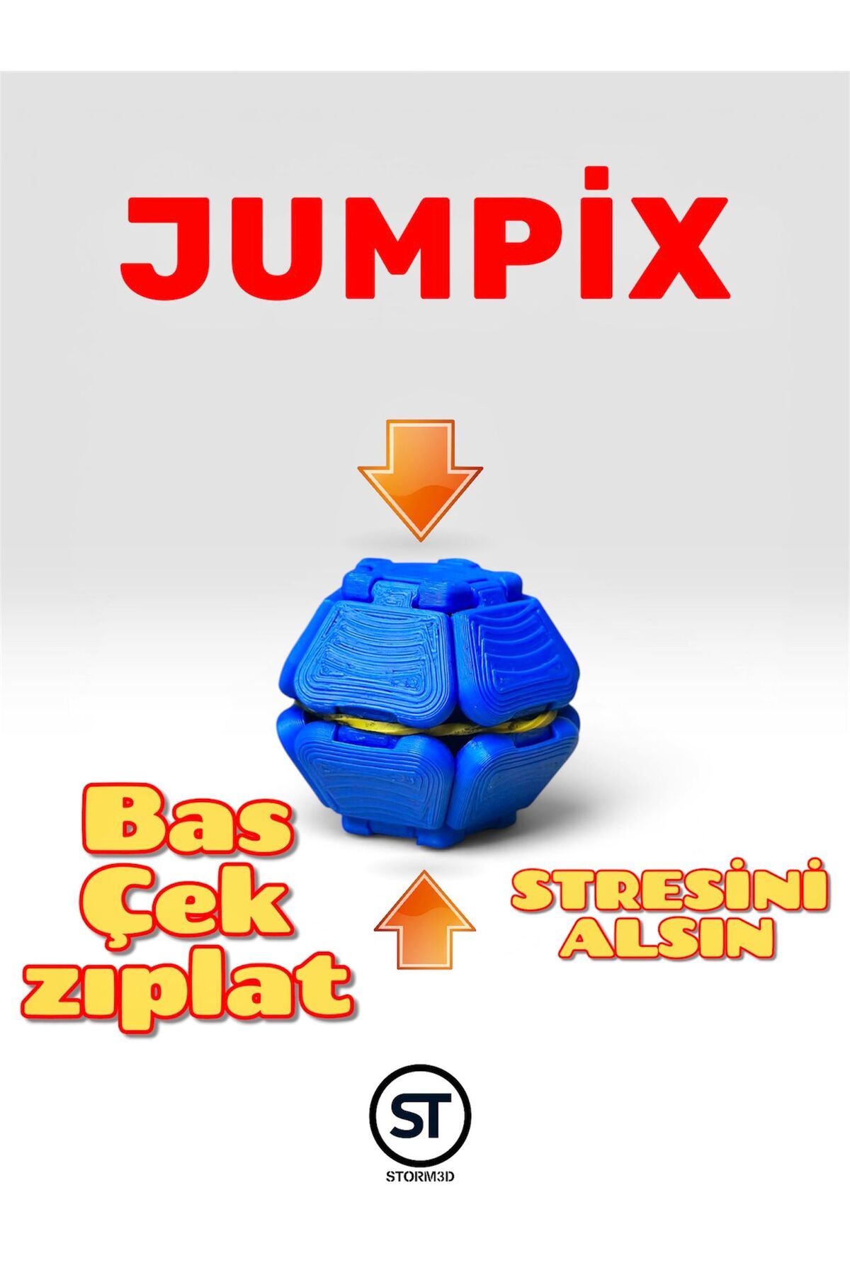 Storm3D JUMPİX/HOPLAÇ/STRES OYUNCAĞI/BAS ÇEK ZIPLAT - Fiyatı
