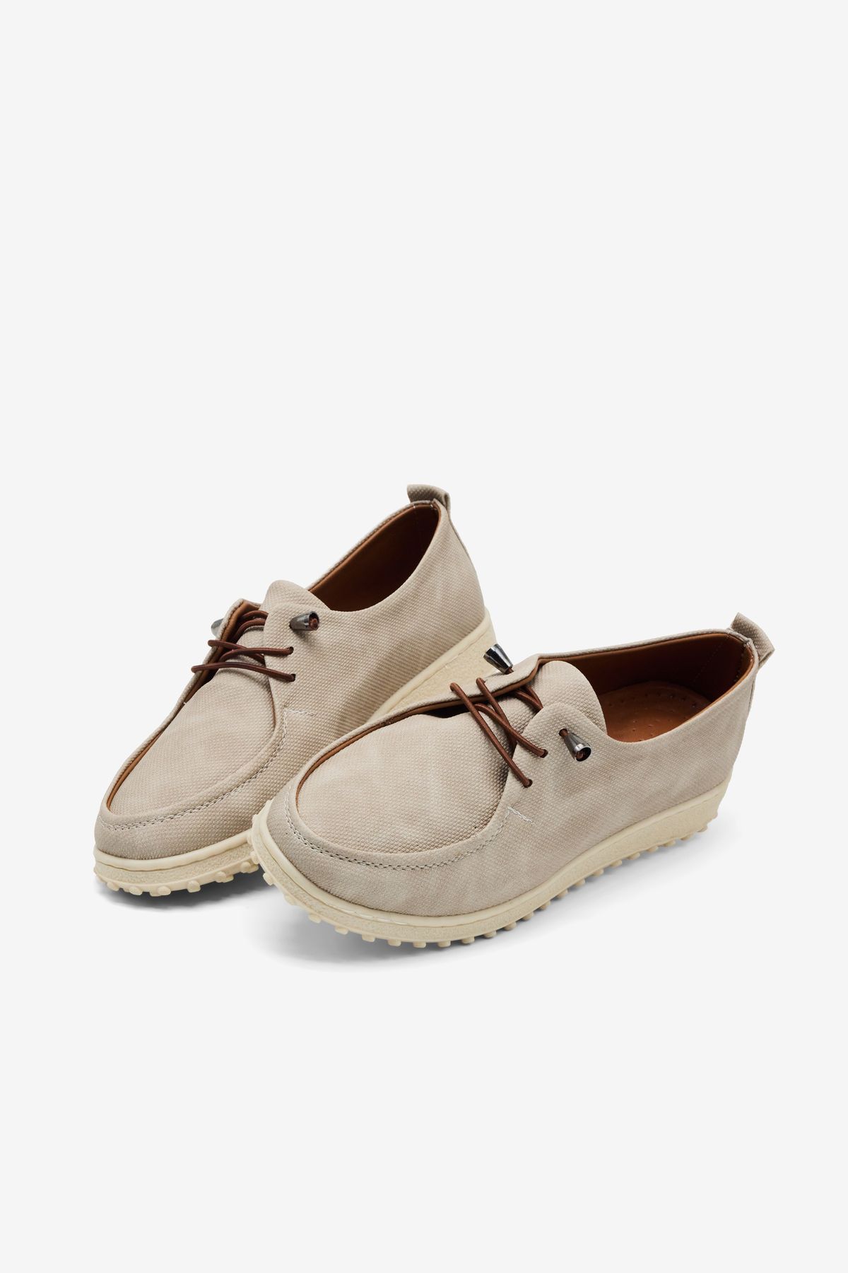 Tonny Black Women's Beige Comfortable Thermo Sole Casual Shoes